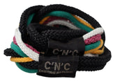 Costume National Multicolor Rope Leather Rustic Hook Buckle Belt -   -  Costume National.